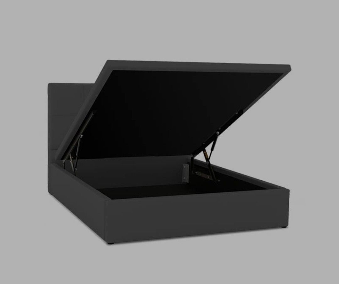 Hydraulic storage bed frame maxcoil, Furniture & Home Living, Furniture