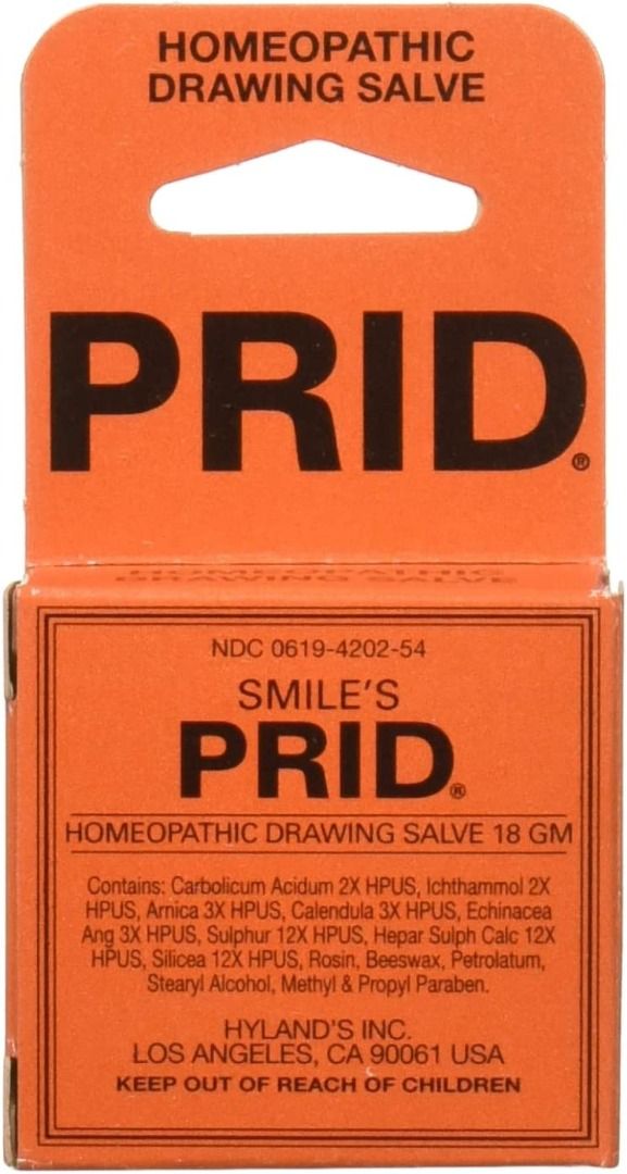 Hyland's, Prid, Pain Relief & Irritant Drawing Salve, 0.63 oz (18 g),  Health & Nutrition, Medical Supplies & Tools on Carousell