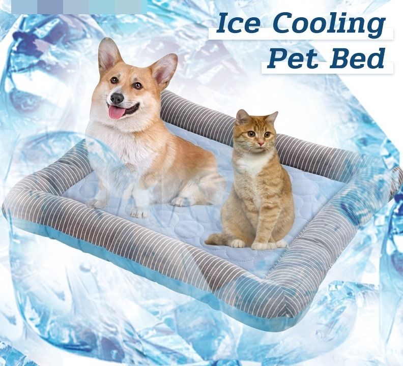 Ice Cooling Pet Beds/Cats Dog Sofa Sleeping Bed (Pink), Pet Supplies