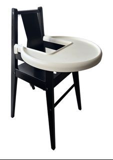 IKEA BLÅMES High chair with tray, black