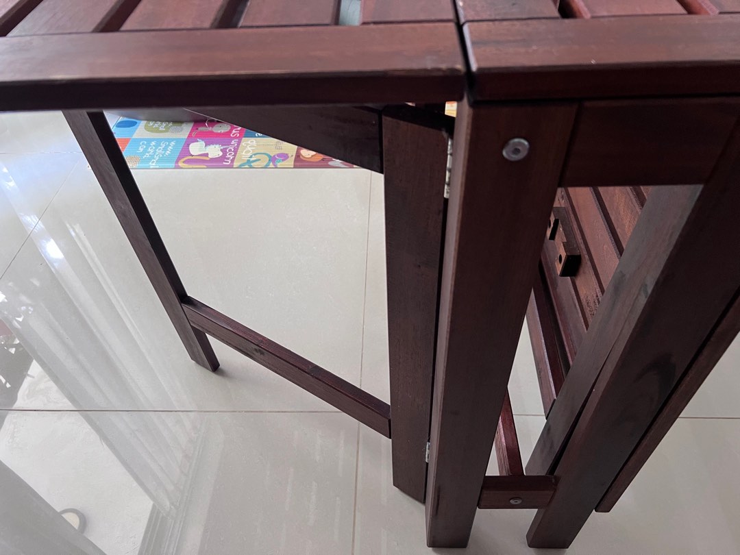 IKEA Outdoor folding table, Furniture & Home Living, Outdoor Furniture on Carousell