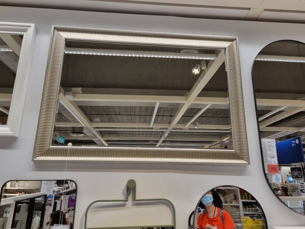 ikea songe big wall mirror, Furniture & Home Living, Home Decor