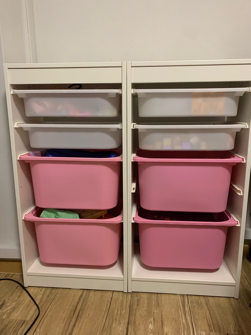 Ikea Trofast Storage with boxes, Furniture & Home Living