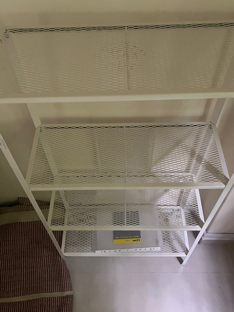 IKEA White Metal Shelving unit, Furniture & Home Living, Furniture, Shelves, & Racks on