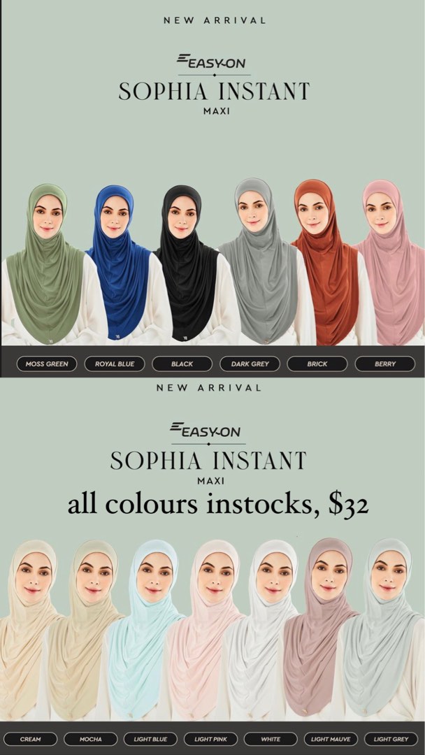 sophia instant naelofar hijab