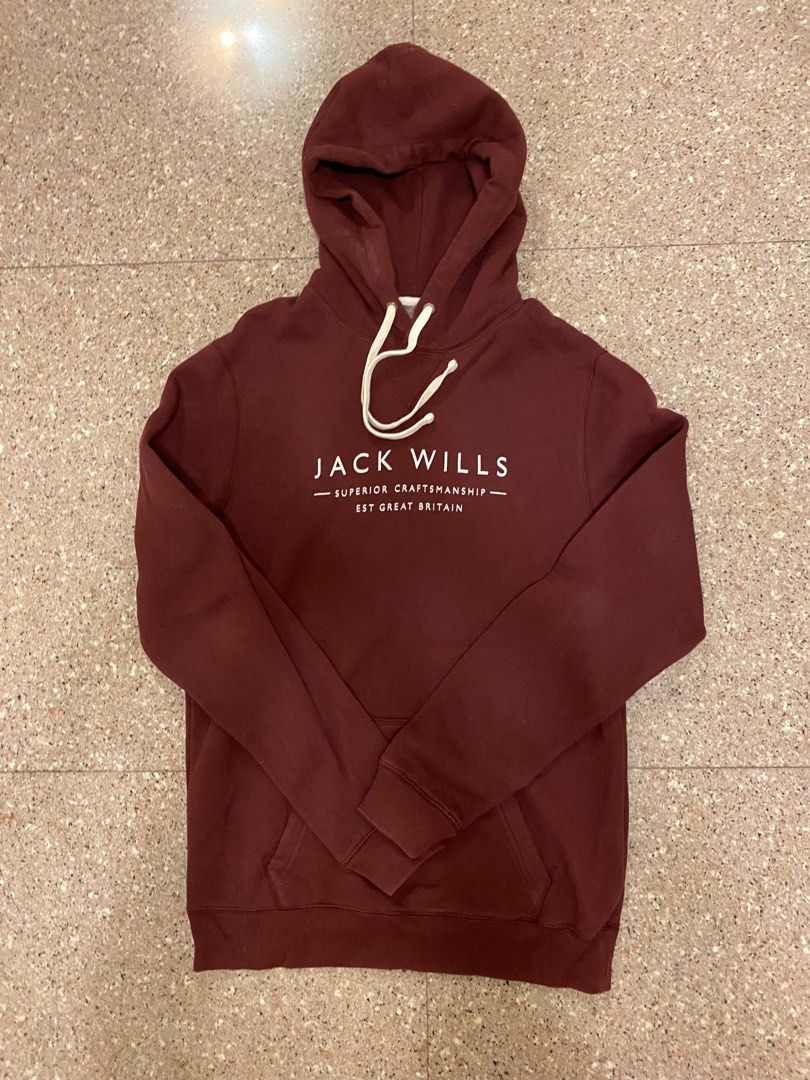 Jack wills maroon hoodie sales