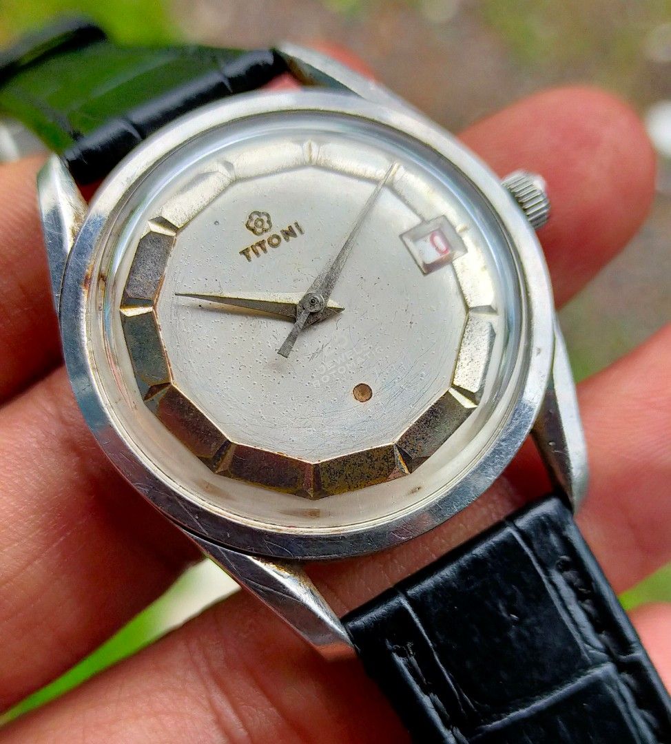 Jam Tangan Titoni Airmaster Rotormatic 25 Jewels Automatic Swiss Vintage