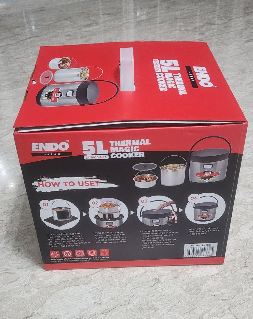 Japan Endo 5L Thermal Magic Cooker BNIB, TV & Home Appliances, Kitchen
