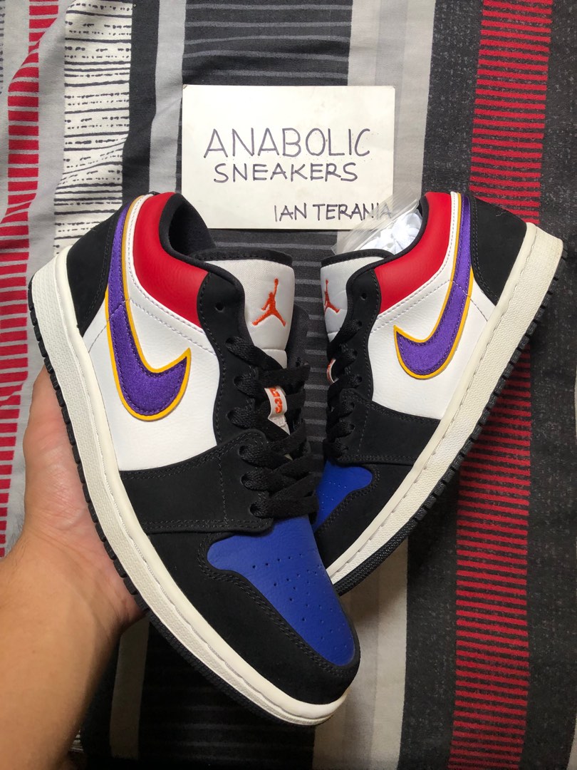 jordan 1 low top 3 lakers