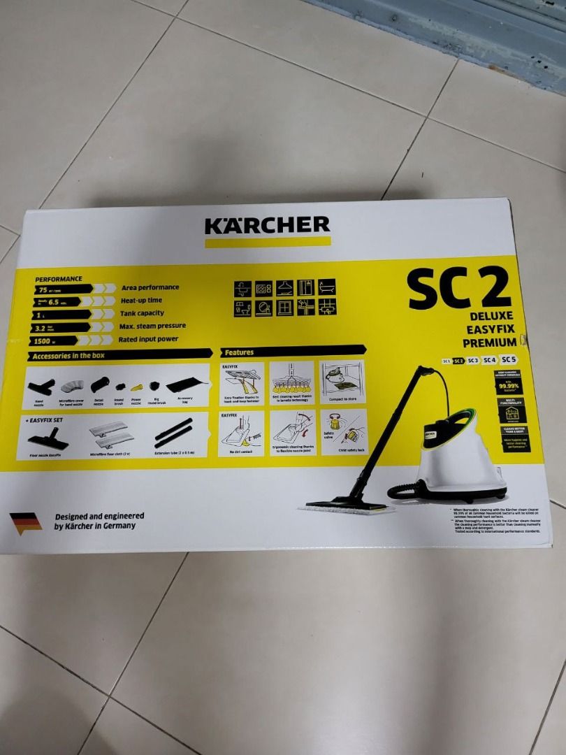 Karcher SC2 Deluxe Easyfix Premium Steam Cleaner, TV & Home Appliances ...