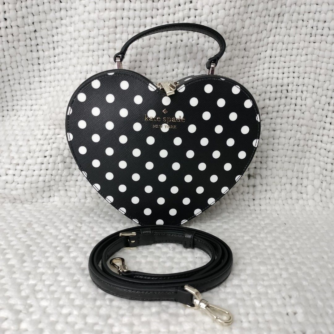 Kate Spade New York Love Shack Heart Crossbody Shoulder Handled Bag (Polka  Dot): Handbags: Amazon.com
