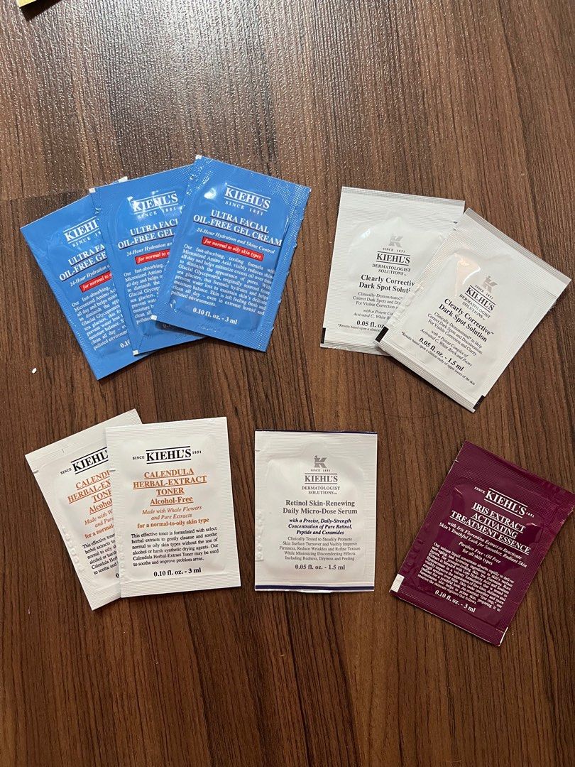 Kiehl sample, Beauty & Personal Care, Face, Face Care on Carousell