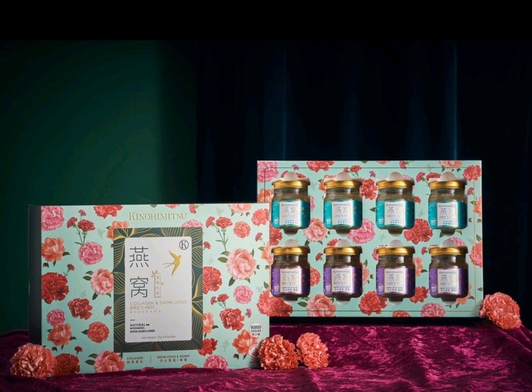 Kinohimitsu Bird's Nest Gift Set/ Collagen & Snow Lotus Bird's Nest/ 8
