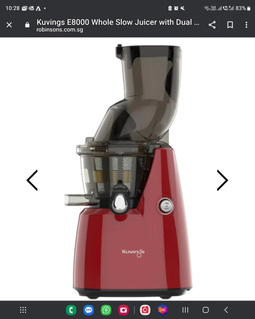 Kuvings Slow Juicer, TV & Home Appliances, Kitchen Appliances, Juicers, Blenders & Grinders on