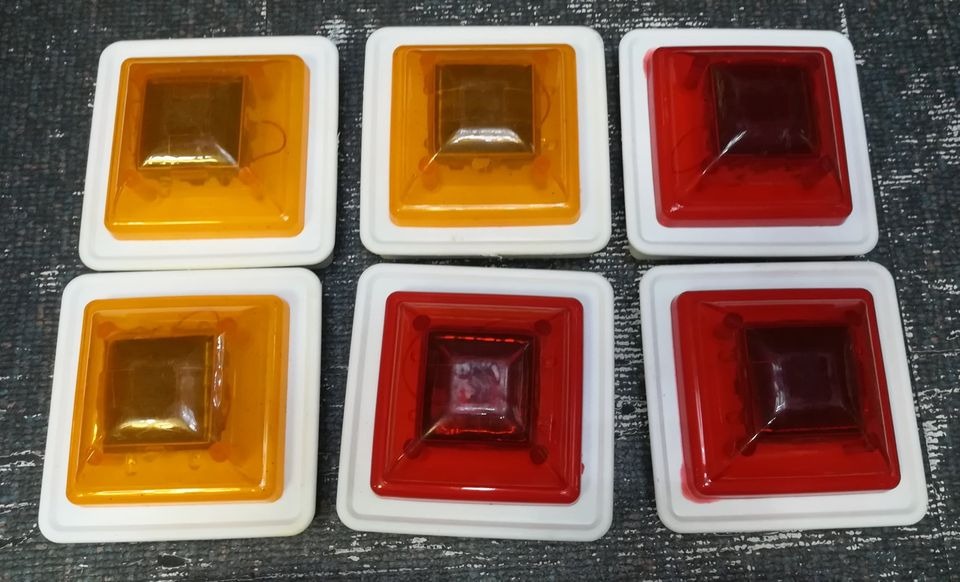 LED Solar Column Cap Warning Light for Guardrails, Furniture & Home ...