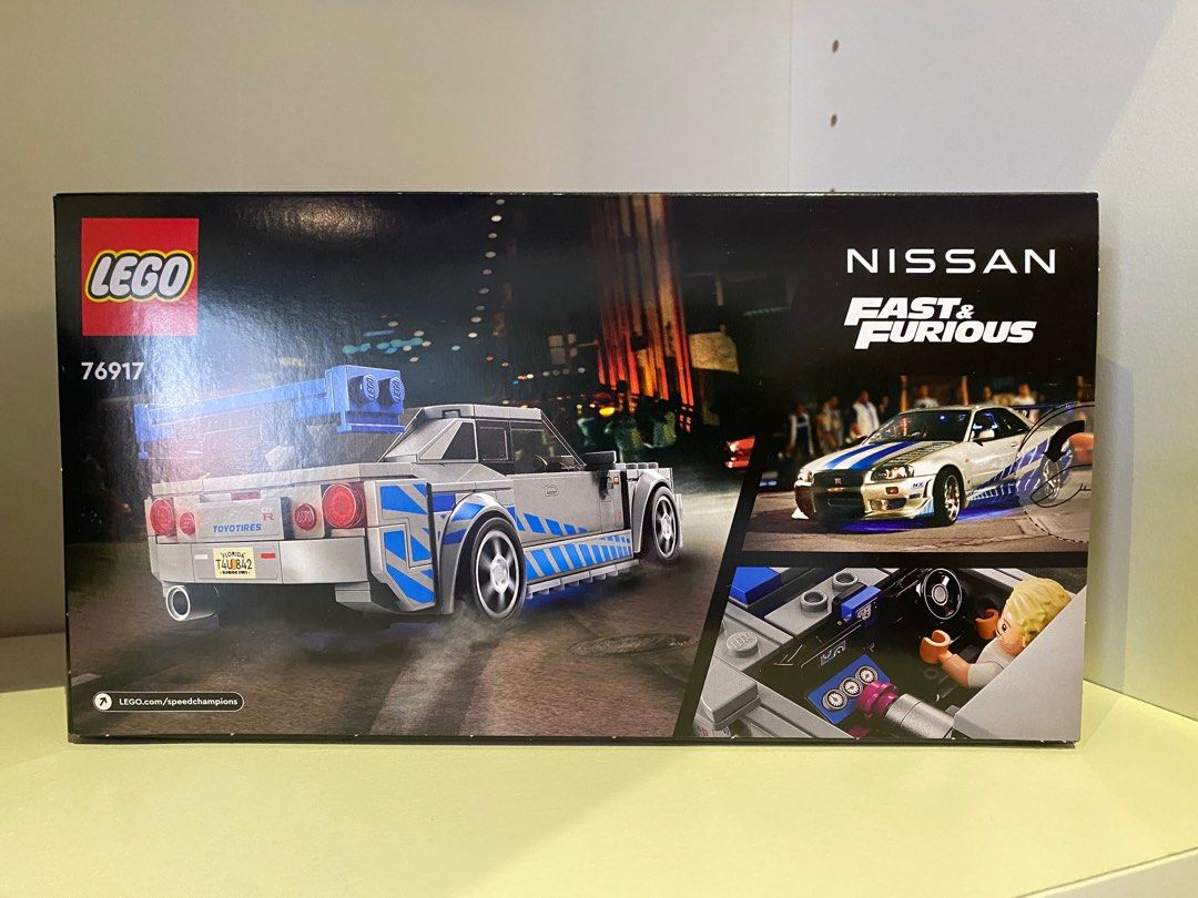 Lego Set 76917 2 Fast 2 Furious Nissan Skyline GT-R R34 Brian's Toy Car In  Hand