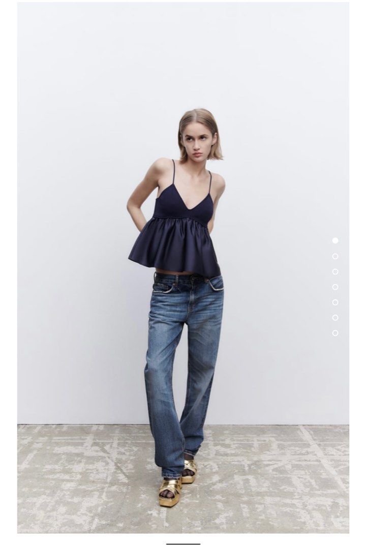 LF: Zara top (Category: Sleeveless) located in Quezon City. Submitted by caaamms (Listing ID 1208141036, Image 1). Description: Lf for this top in M or L preferably brand new with tag!.