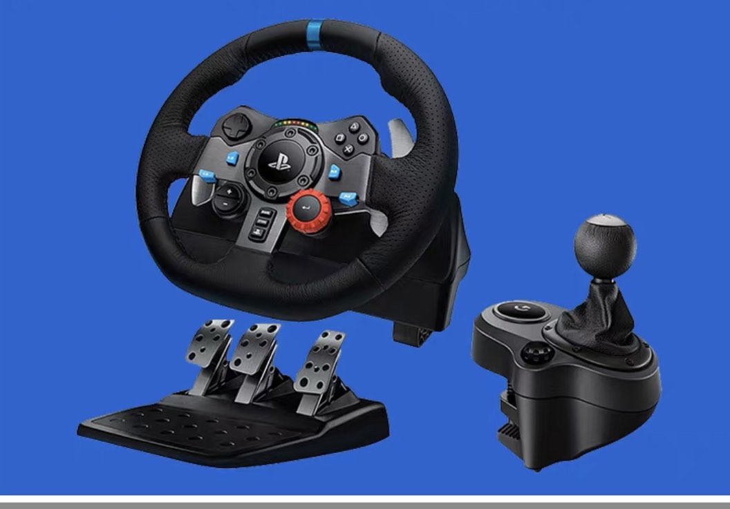 With Shifter Logitech G29 Steering Wheel + Shifter , Video Gaming