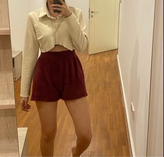 Long sleeve crop top