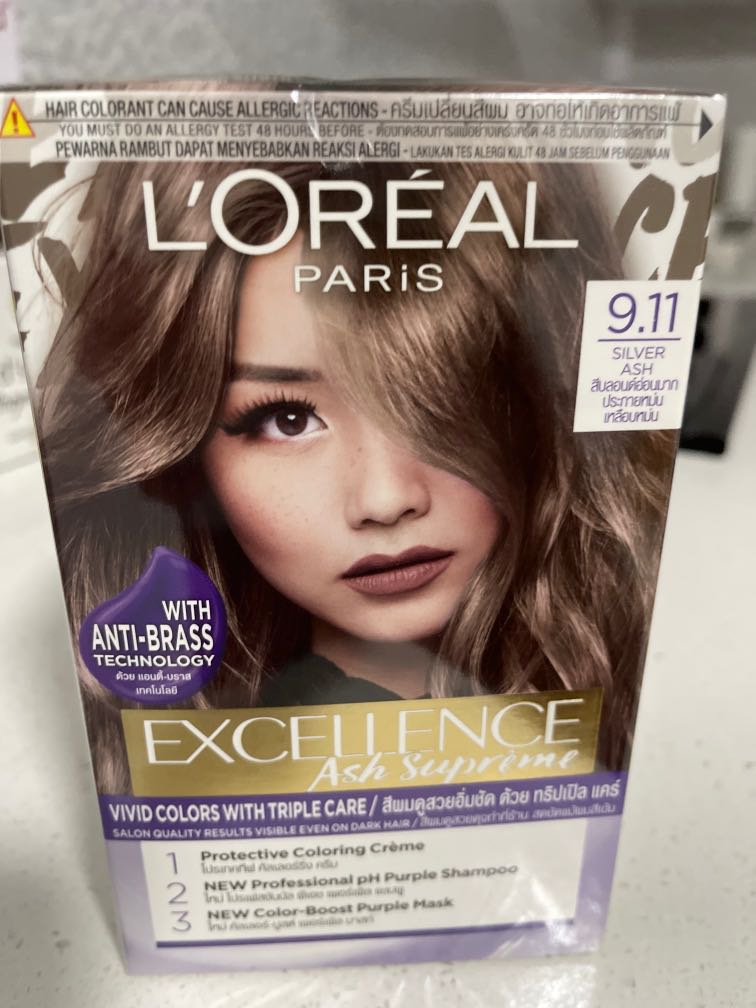 Loreal Hair Dye Silver Ash, Beauty & Personal Care, Hair on Carousell
