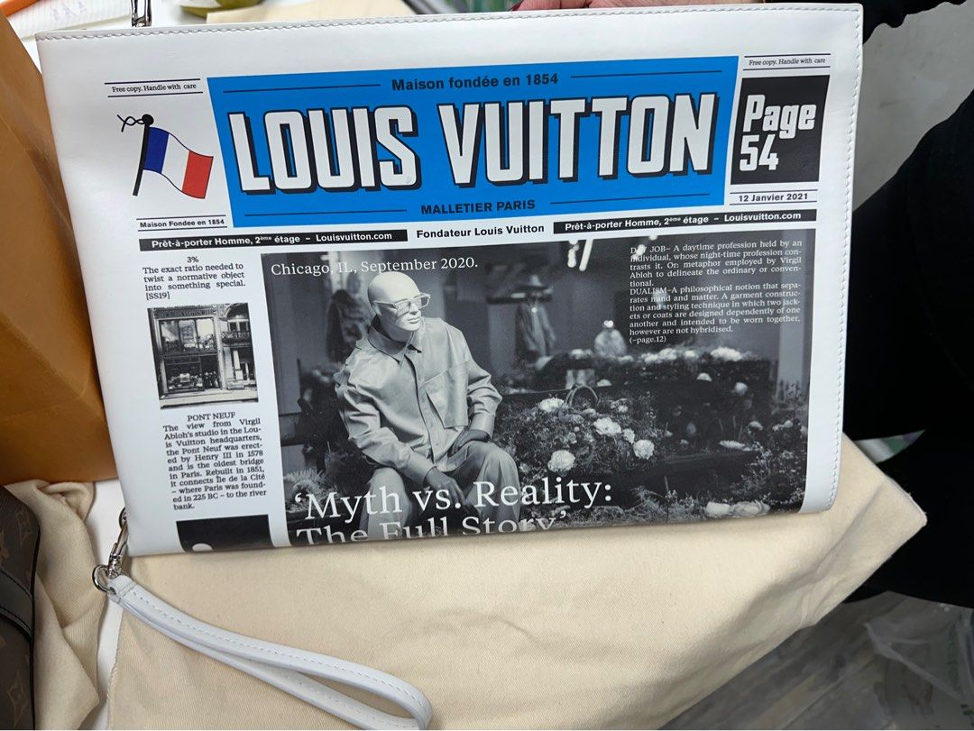 Louis Vuitton Newspaper clutch 限量版手揸包, 名牌, 手袋及銀包
