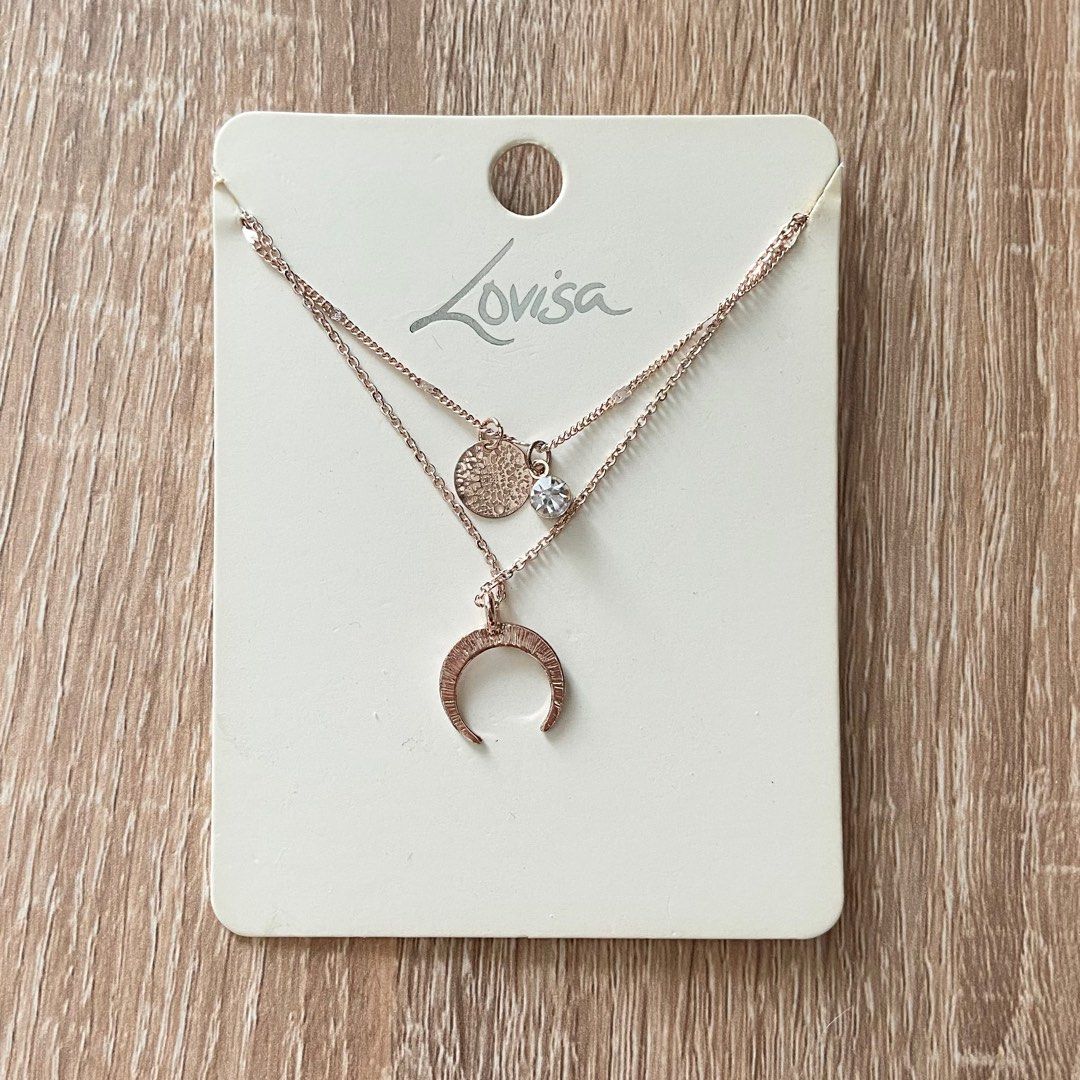 Rose gold online necklace lovisa