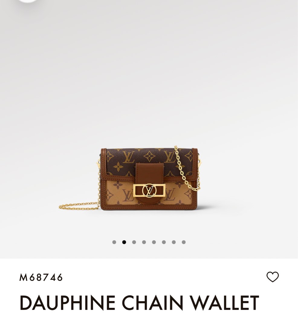 Túi LV Dauphine Chain Wallet nâu best quality  Ruby Luxury
