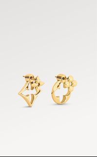 Louis Vuitton LV Flowergram Earrings Gold in Gold Metal with Gold