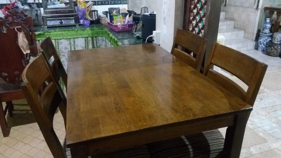 Malaysian High Dining Table Set 46 seater, Furniture & Home Living