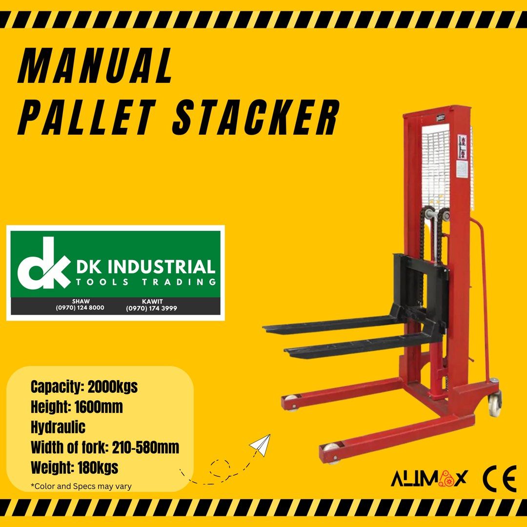 Manual Pallet Stacker Manual Hand Stacker Hydarulic Pump Forklift