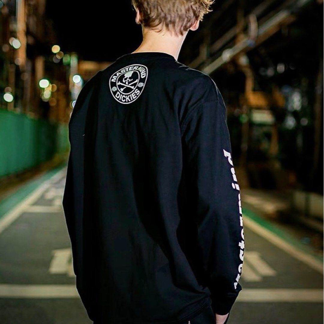 mastermind JAPAN x Dickies LS Tee, 男裝, 上身及套裝, T-shirt、恤衫