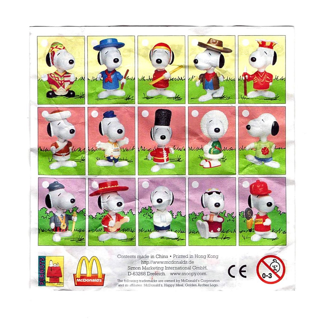 Mcdonald snoopy 1998 sales