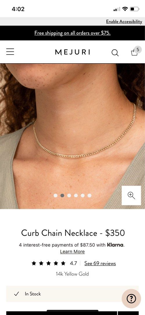 Mejuri gold chain on sale