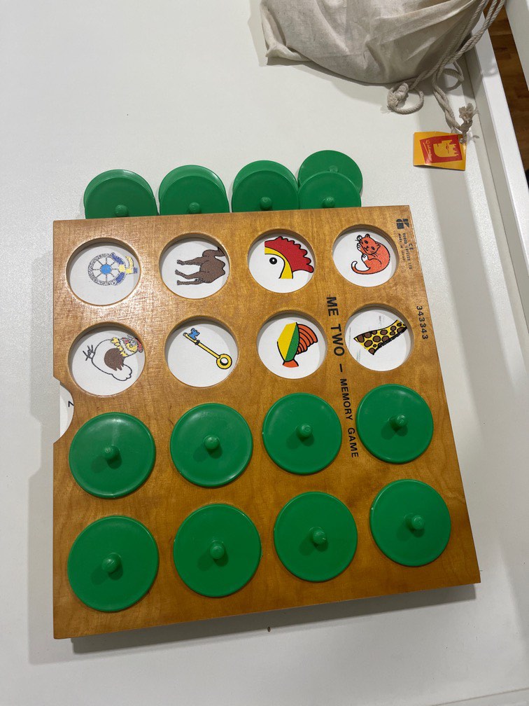 Memory board game for toddlers, Hobbies & Toys, Toys & Games on Carousell
