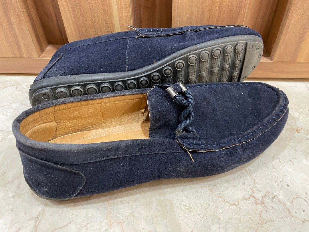 Mens blue top canvas shoes