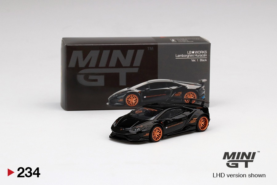 MINI GT #234 LB☆WORKS Lamborghini Huracán ver. 1 Black, Hobbies & Toys,  Toys & Games on Carousell