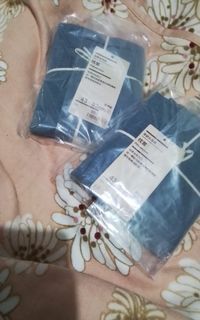 無印良品MUJI (煙燻藍）枕套2件組（43＊63cm）
