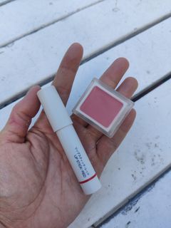 MUJI lip stick cream cheek & lip color rose red