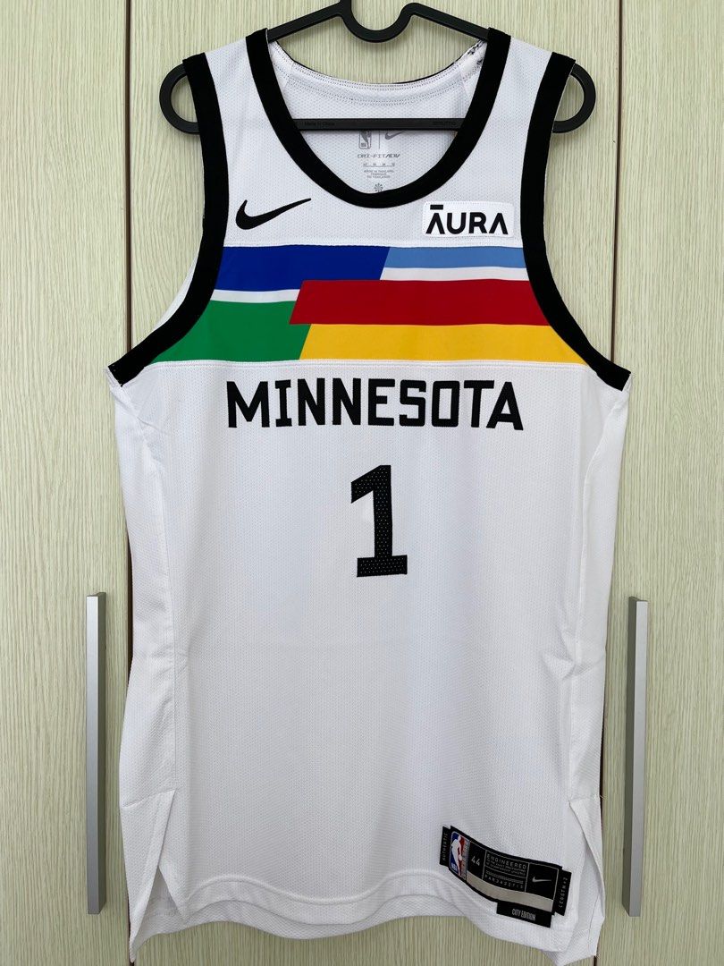 Nike Anthony Edwards Minnesota Timberwolves Unisex White Swingman Jersey -  Association Edition