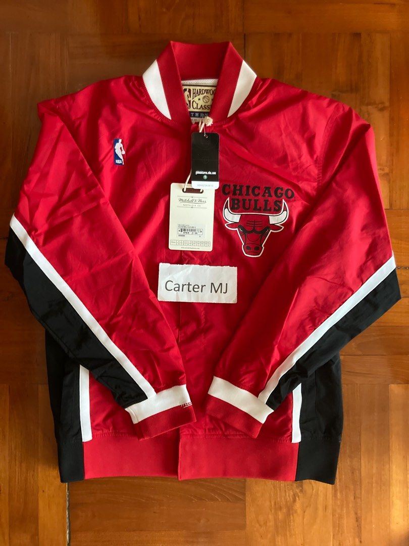 Mitchell and ness best sale warm up jacket sizing
