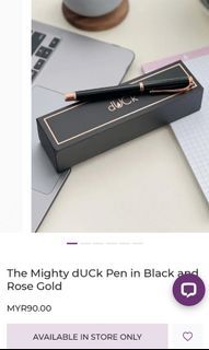 New original The Mighty dUCk Pen in Black and Rose Gold