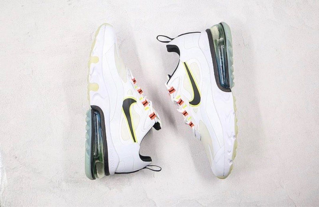 Nike air max 270 react 2 w hotsell spruce white  and  black
