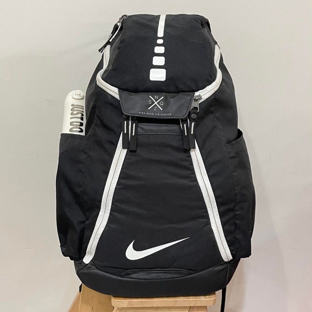 NIKE HOOPS ELITE MAX AIR TEAM BACKPACK 黑白大容量 籃球背包後背包運動背包 BA5259010, 他的
