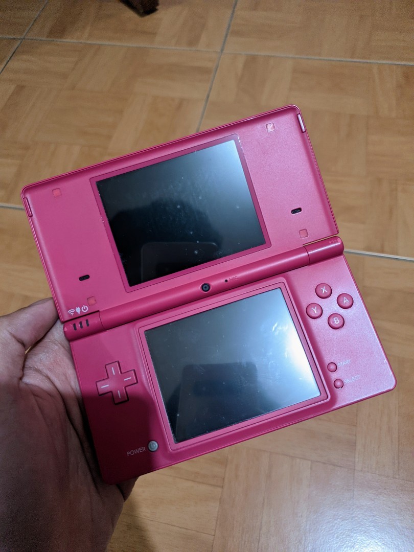 Nintendo DSi Pink TWL-001 + Charger + 5 games: Kirby, Dragon Ball Z, Shrek  +++