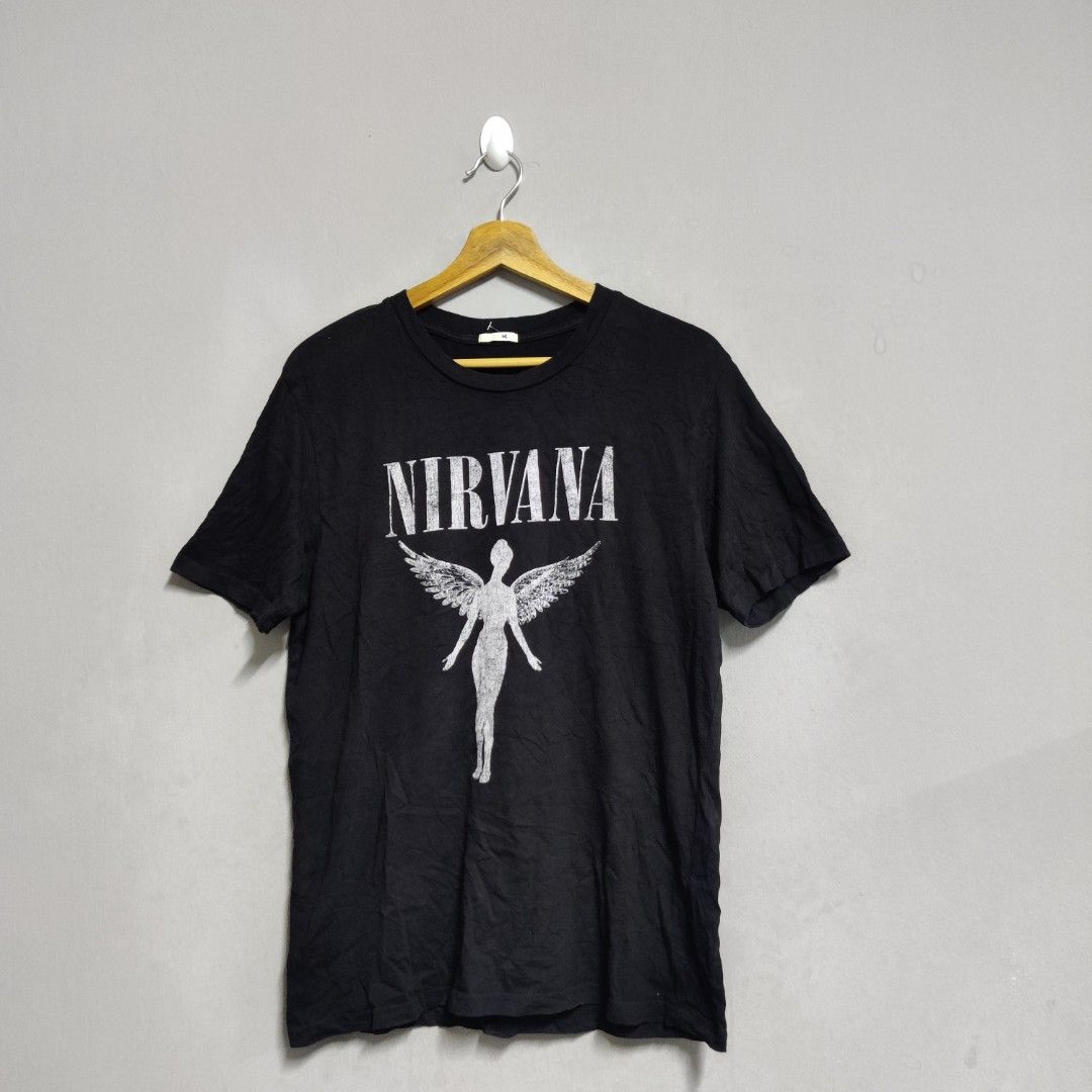 Nirvana Bleach TShirt, Men's Fashion, Tops & Sets, Tshirts & Polo Shirts on  Carousell