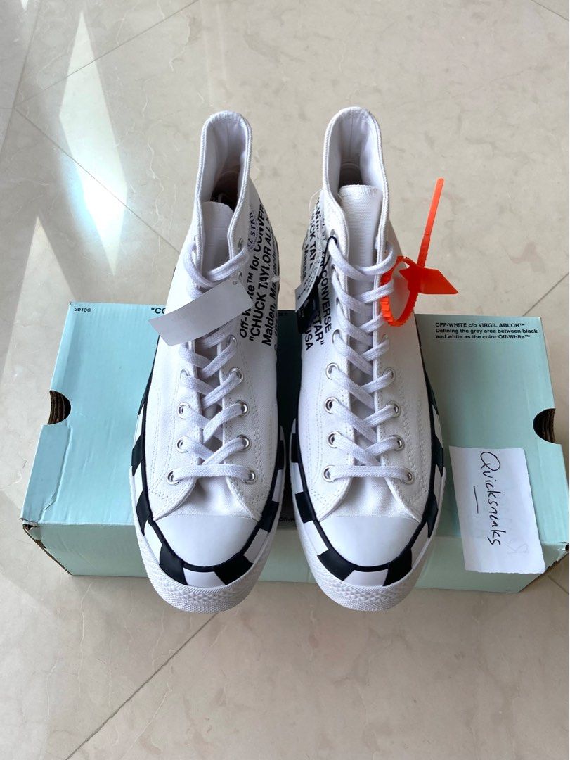 White converse outlet off white