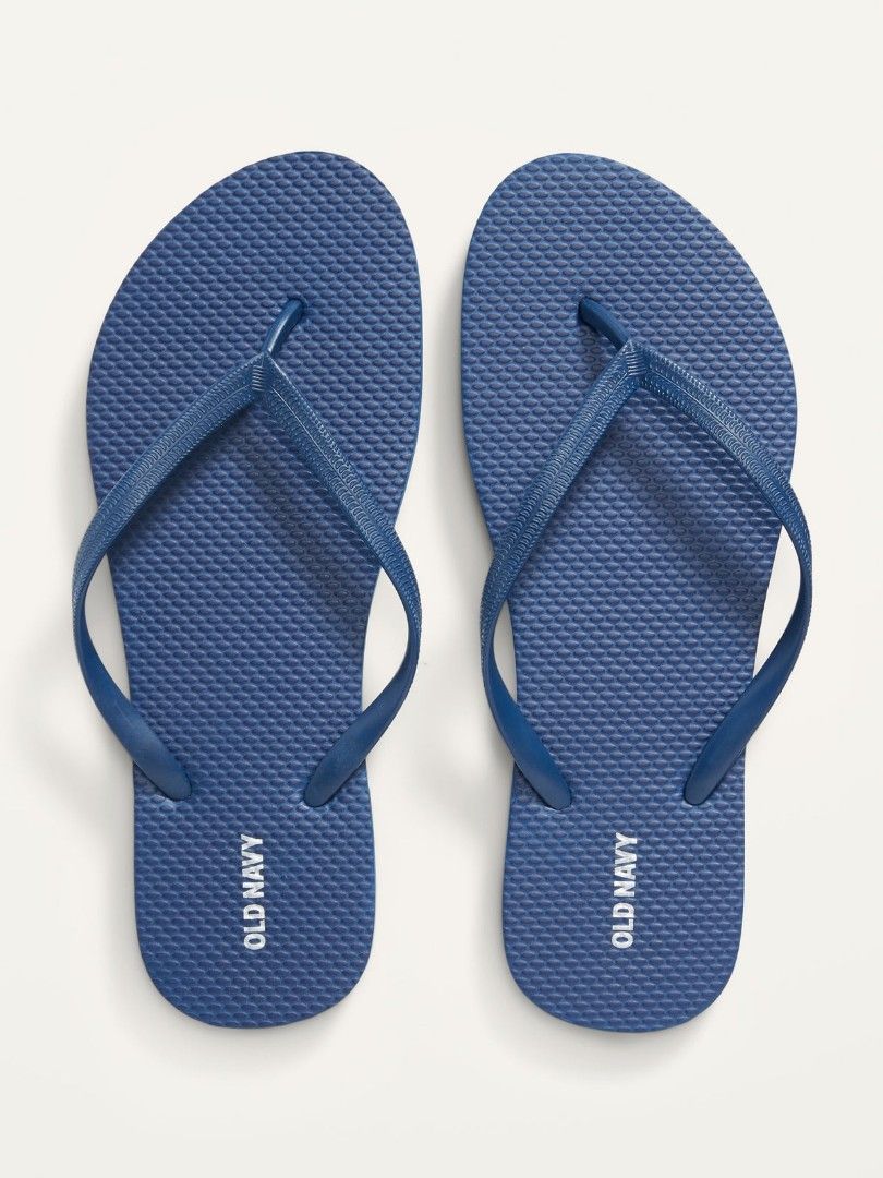 Old Navy Blue Plain Flip Flops Mens Womens Disipit Men s Fashion Footwear Slippers Slides on Carousell