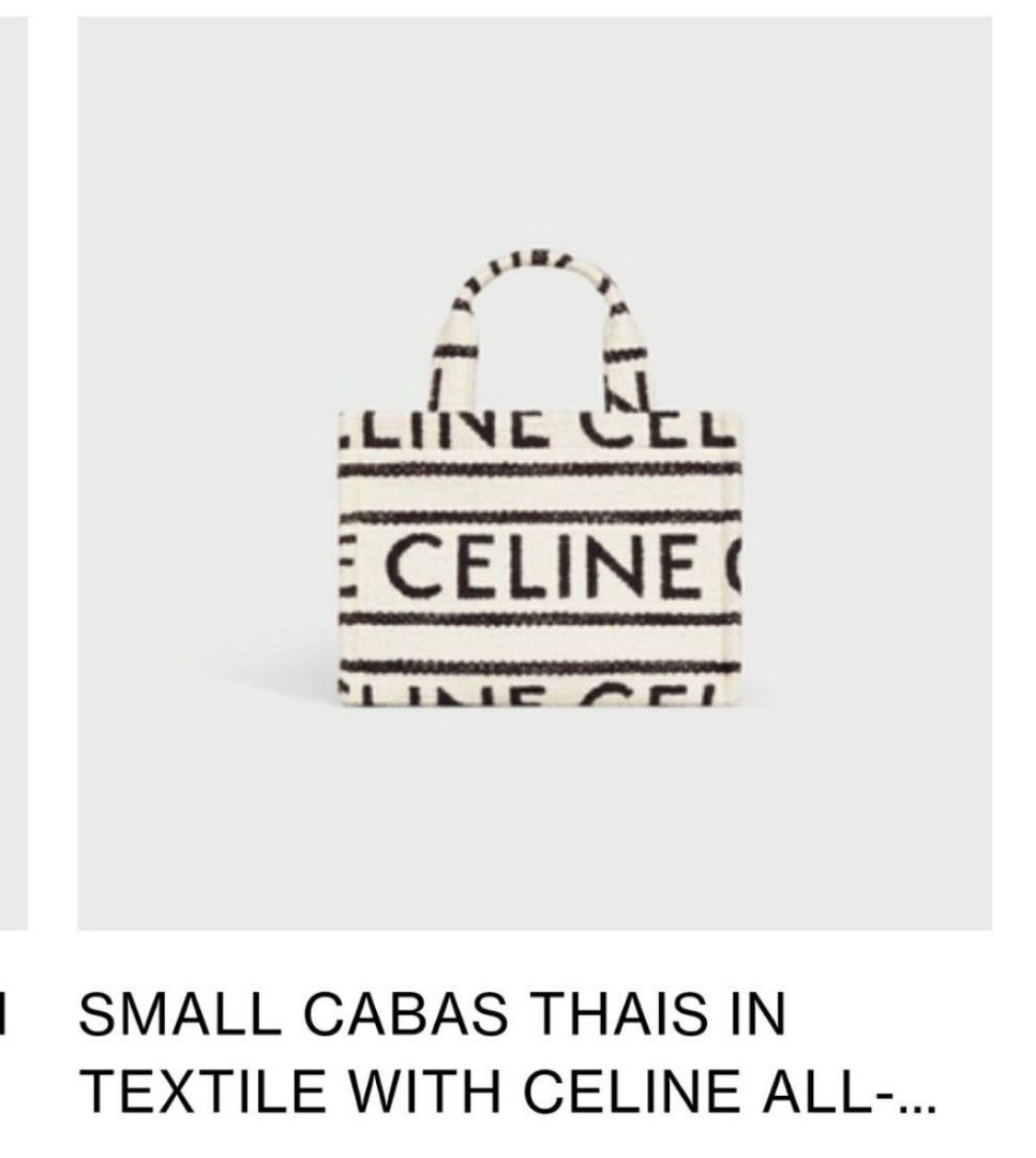 Celine textile top tote