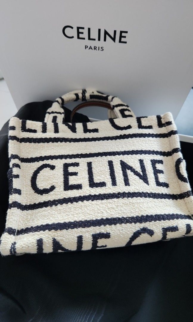OOS IN BOUTIQUES CELINE textile Cabas tote bag