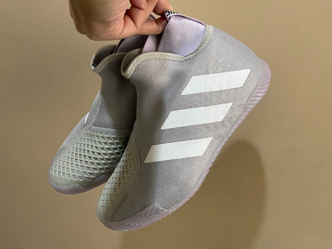Adidas laceless tennis shoes discount